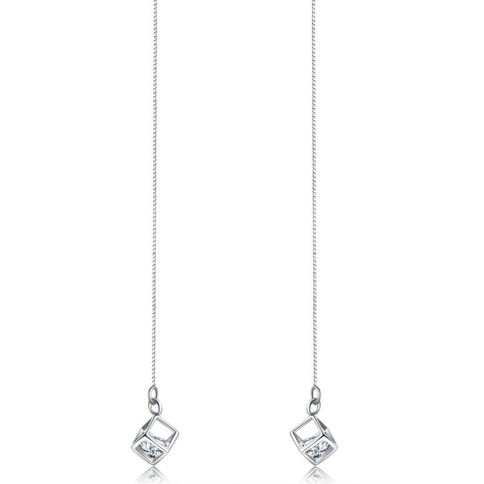 Platinum Love Diamond Earrings