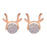 Mini Deer Stone Shape Earrings