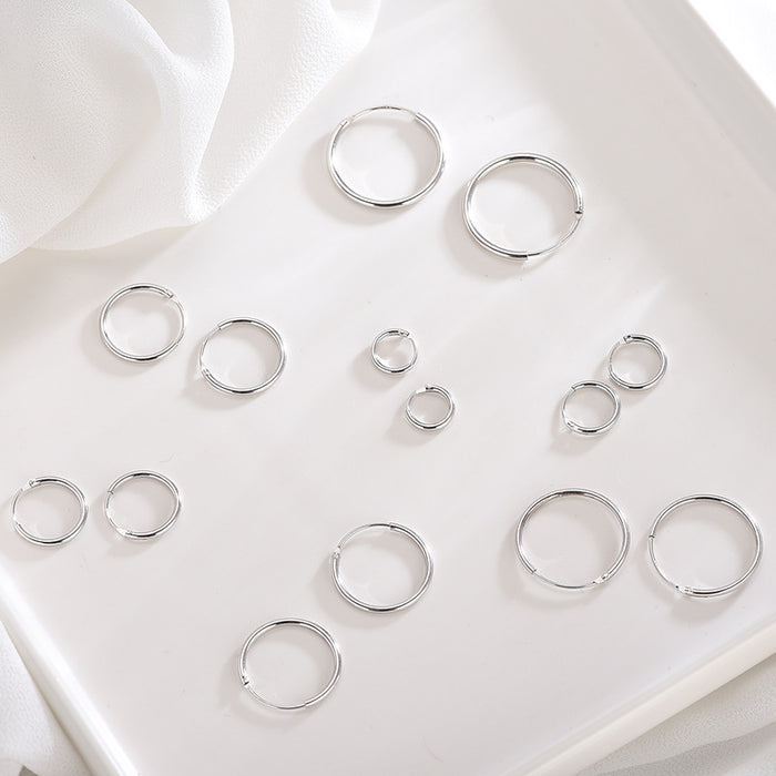 Simple Round Hook Earrings