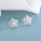 Snowflake Diamond Stud Earrings