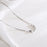 Curve Bean Silver Necklace