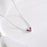 Purple Gem Heart Necklace
