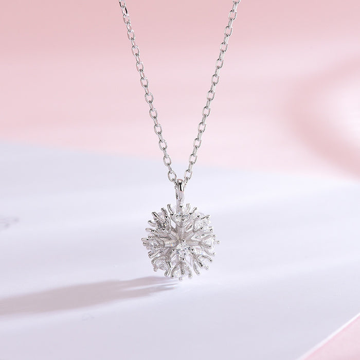 Diamond Snowball Necklace