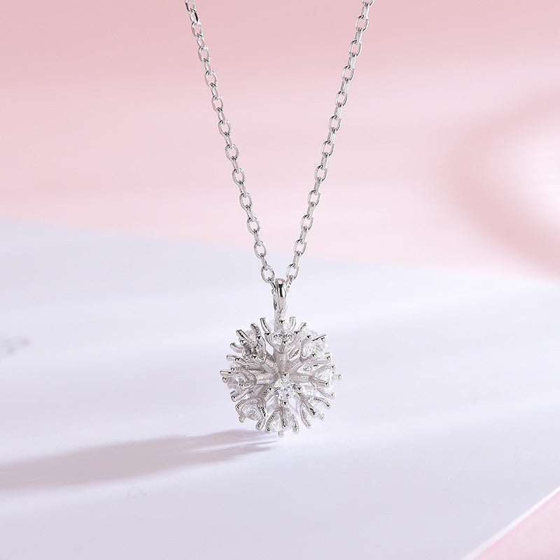 Diamond Snowball Necklace