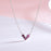 Purple Gem Heart Necklace