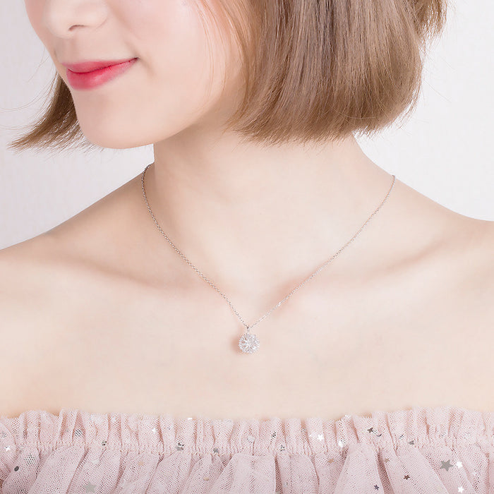 Diamond Snowball Necklace
