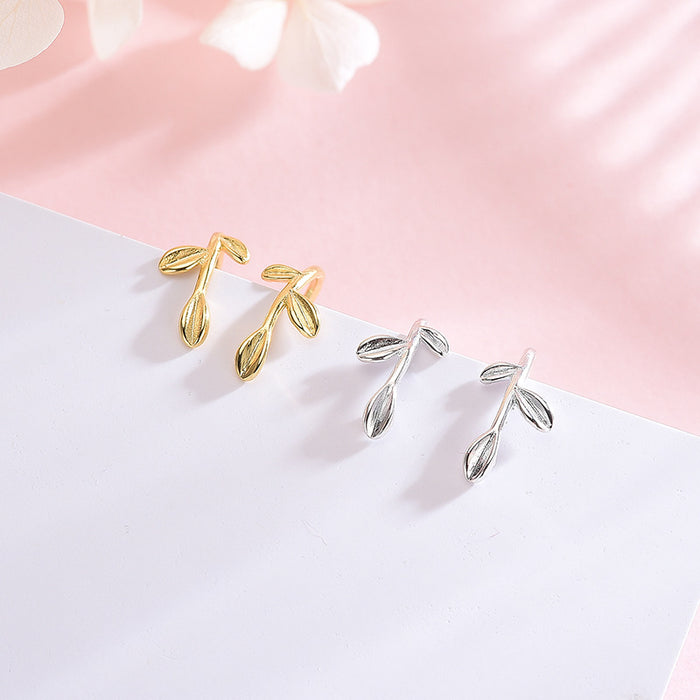 Three Leaves Ear Hooks Earrings
