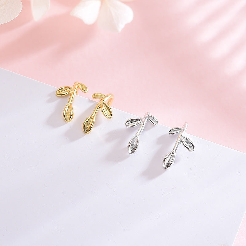 Three Leaves Ear Hooks Earrings