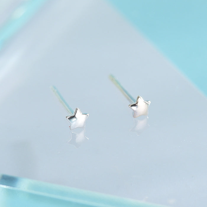 Geometric Silver Shape Earrings
