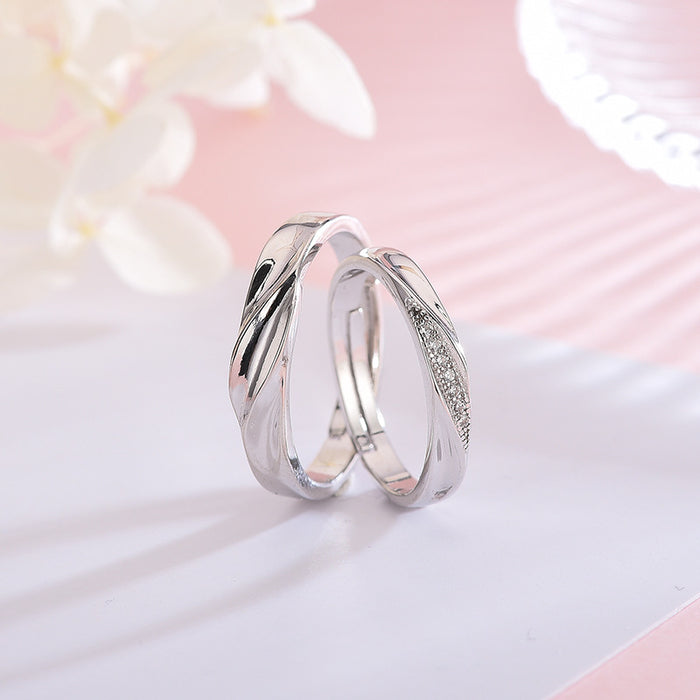 Intertwined Love Couple Ring