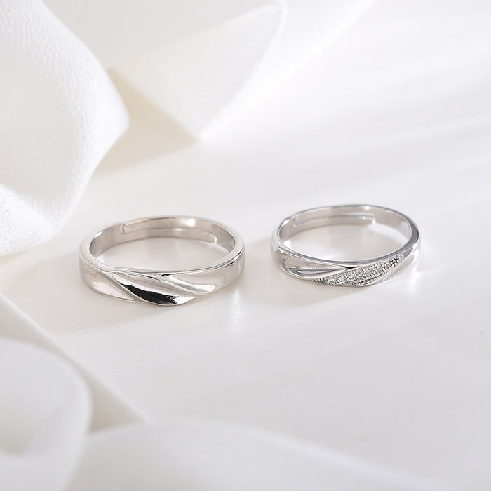 Intertwined Love Couple Ring
