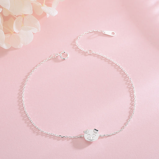 Piglet Silver Bracelet