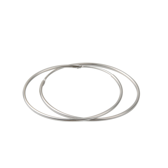 Full Round Silver Earrings
