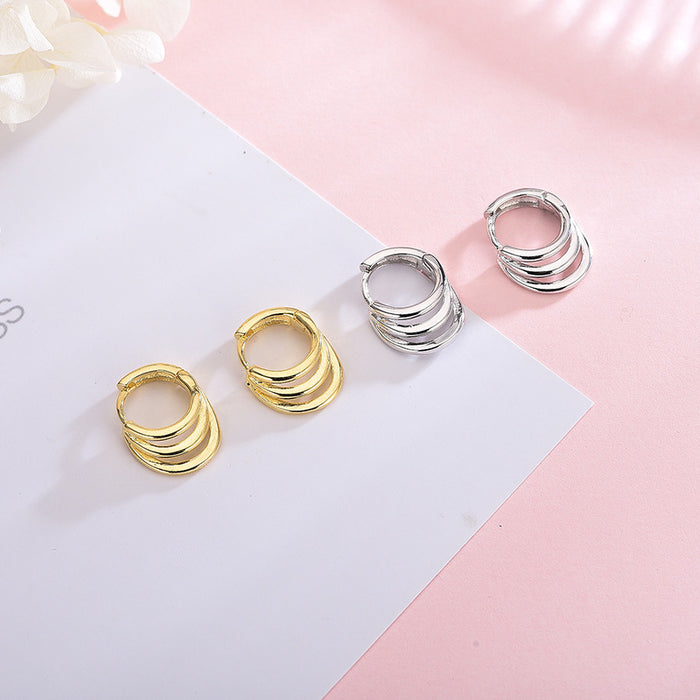 Triple Loop Earrings