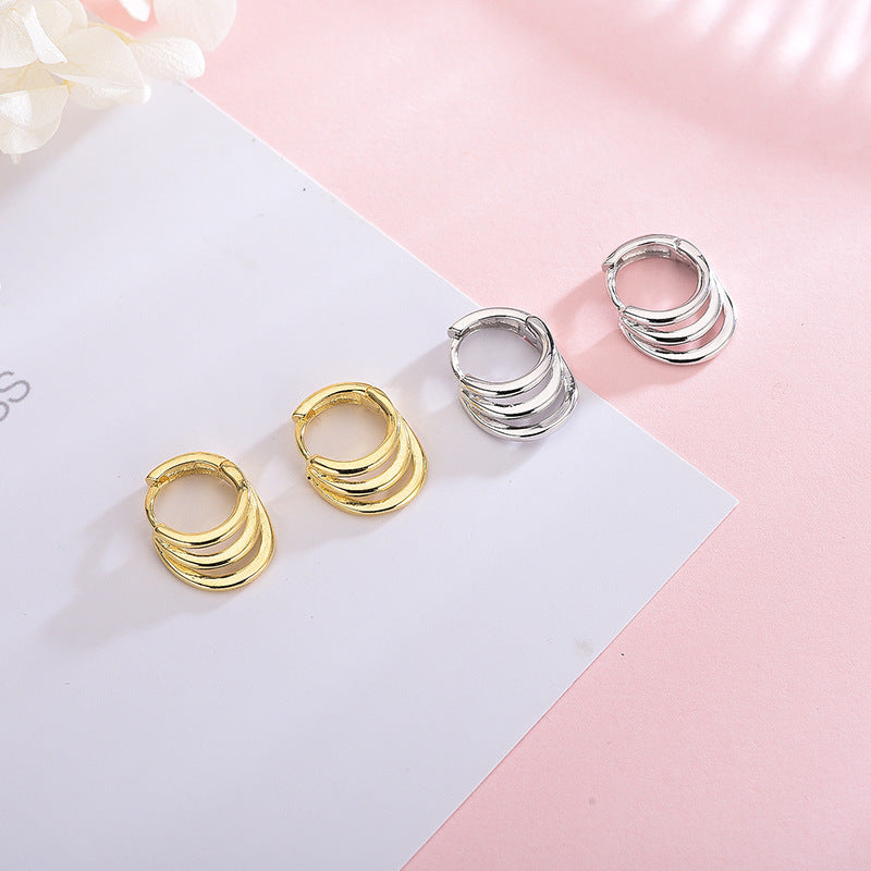 Triple Loop Earrings