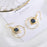 Sapphire Navy Blue Hook Earrings