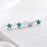 Blue Star Gem Earrings