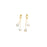 Glowy Beads Silver Stud Earring