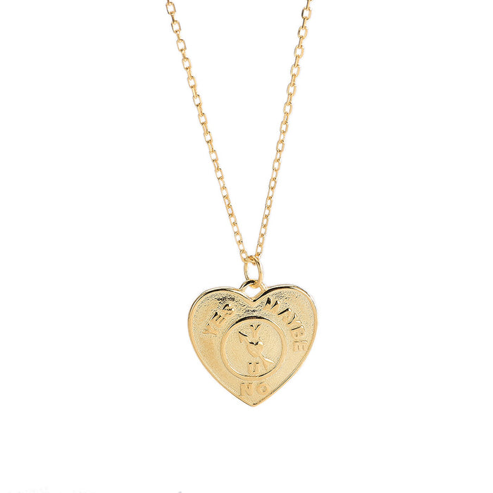 Retro Yes/No/Maybe Round Necklace
