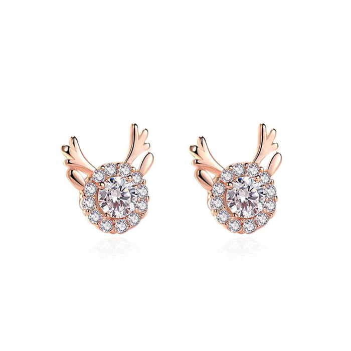Diamond Sweet Deer Earrings