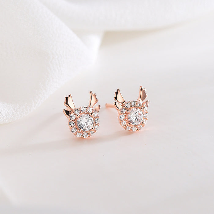 Diamond Sweet Deer Earrings