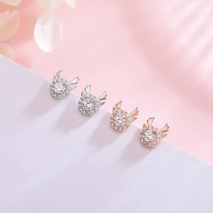 Diamond Sweet Deer Earrings