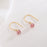 Fresh Peach Pink Beads Earrings