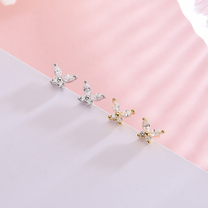 Butterfly Zircon Diamond Earrings