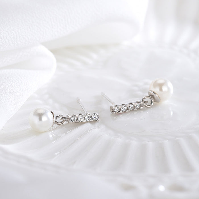 Natural Diamond Pearl Earrings