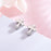 Sterling Silver Diamond Cross Earrings