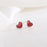 Wild Red Heart Earrings