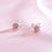Silver Bow Diamond Crystal Earrings