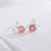Silver Bow Diamond Crystal Earrings