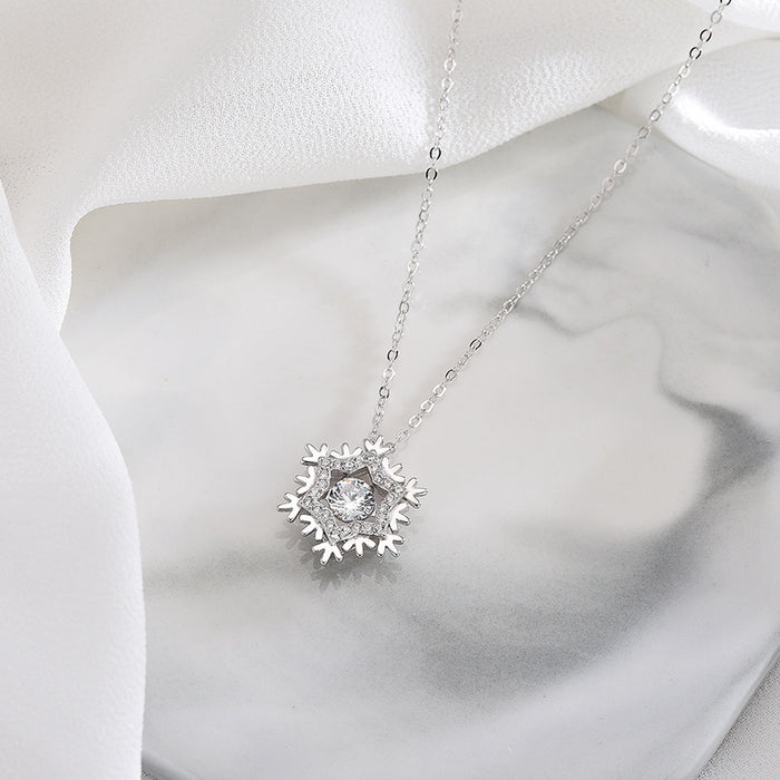 Diamond Snowflake Necklace
