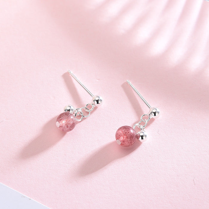 Strawberry Crystal Earrings