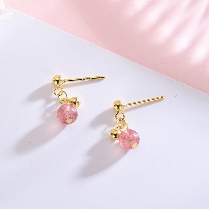 Strawberry Crystal Earrings