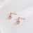 Diamond Circle Stud Earrings