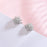 Diamond Encrusted Snow Clip-on Earrings