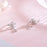 Diamond Silver Flower Ear Hooks