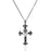 Black Crown Cross Necklace