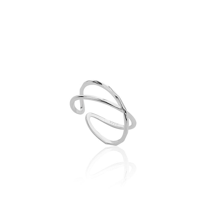 Double Line Open Ring