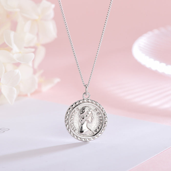 Elizabeth Round Coin Necklace
