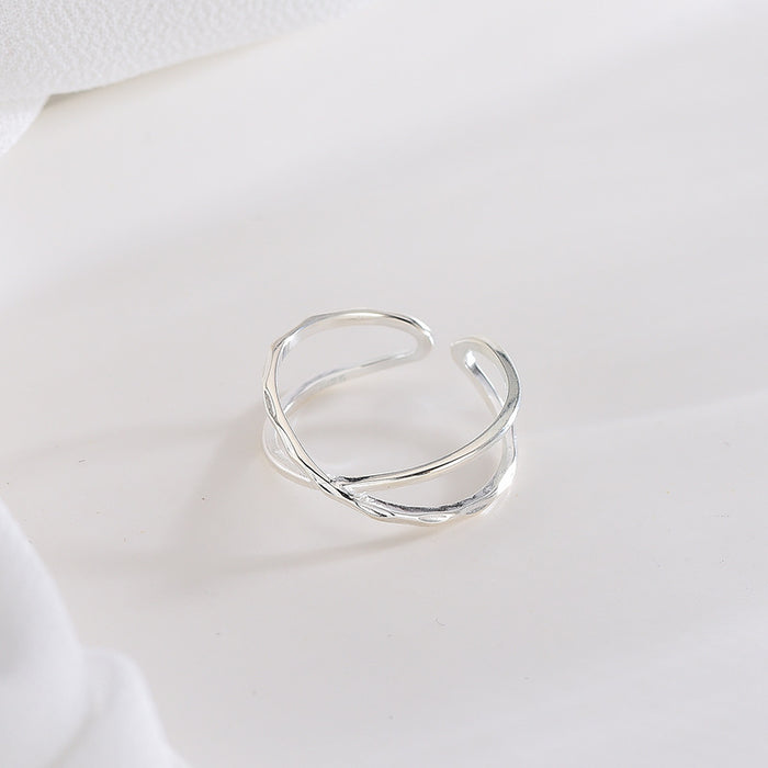 Double Line Open Ring