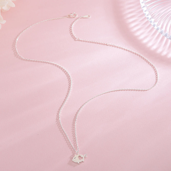 Piglet Heart Necklace