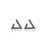 Open Triangle Minimalist Earrings