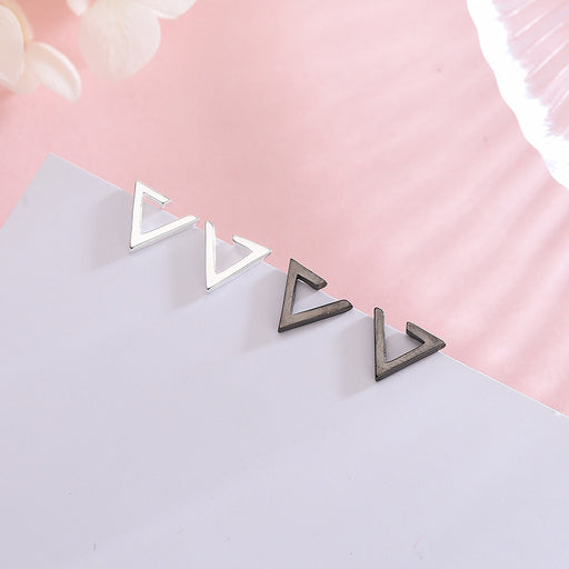 Open Triangle Minimalist Earrings