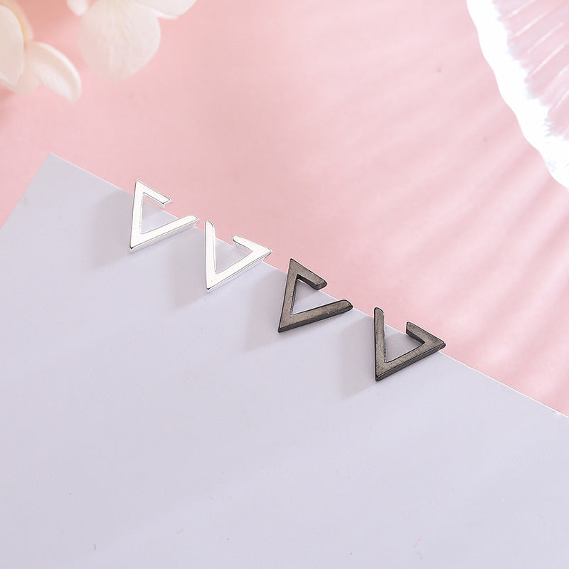 Open Triangle Minimalist Earrings