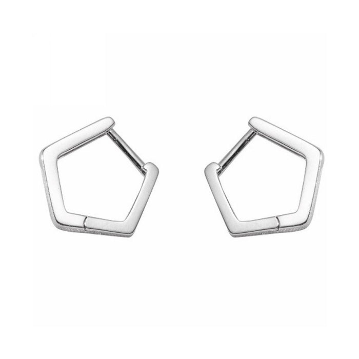 Wild Pentagon Diamond Earrings