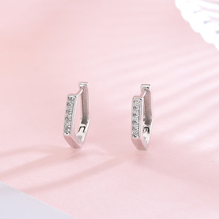 Wild Pentagon Diamond Earrings