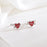 Arrow Heart Silver Earrings